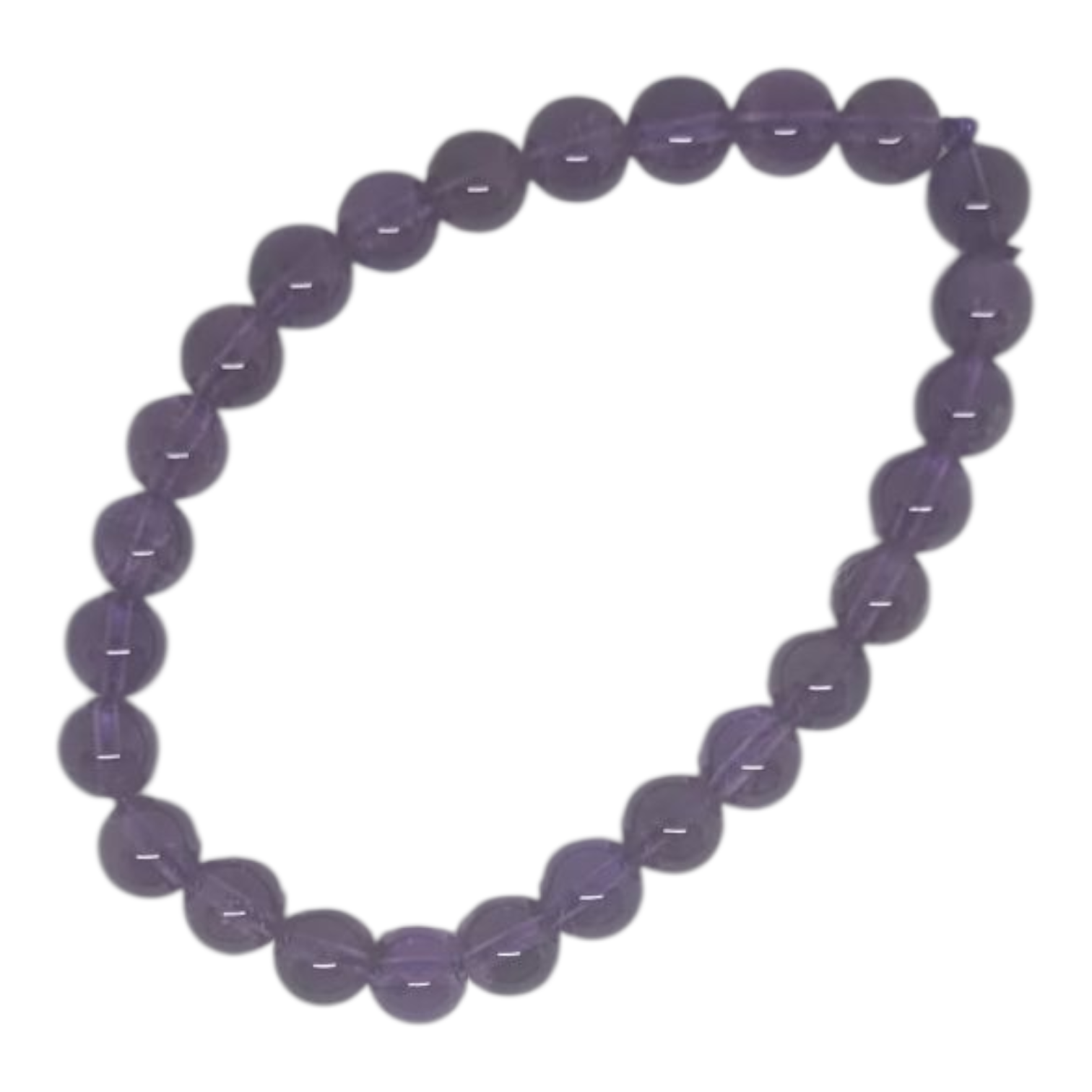 Amethyst bracelet round beads